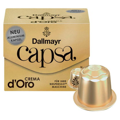 Artikelbild 12 für Dallmayr Capsa Crema d'Oro Kaffeekapseln, Arabicabohnen mild, 10 Portionen, Artikelnummer 393999