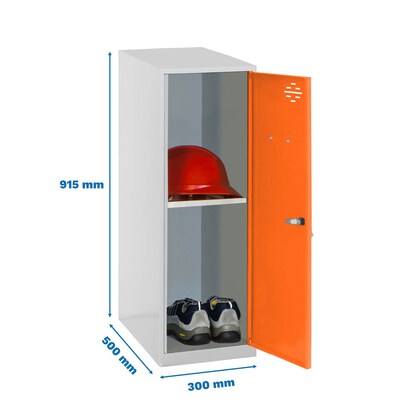 Artikelbild 2 für Simonrack Spind SIMONLOCKER DISM grau, orange 8425437116704, 1 Schließfach 30,0 x 50,0 x 91,5 cm, Artikelnummer 354583