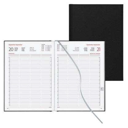 Artikelbild 11 für Lediberg Reservierungsbuch Tagesplaner 2026 schwarz, Artikelnummer 551004