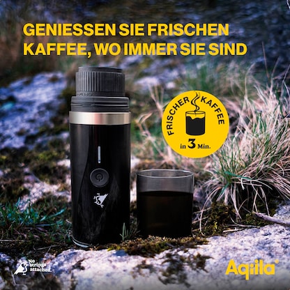 Artikelbild 9 für Aqiila® portable Kapselmaschine schwarz, Artikelnummer 619738