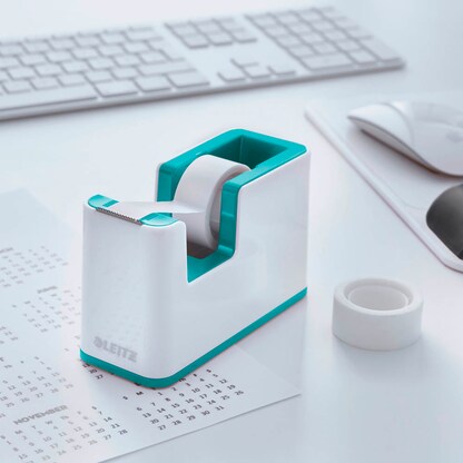 Artikelbild 2 für AKTION: LEITZ Tischabroller WOW Duo Colour perlweiß/eisblau mit Prämie nach Registrierung, Artikelnummer 234969