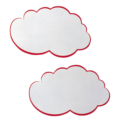 Artikelbild 2 für FRANKEN Moderationskarten weiß/rot 37,0 x 62,0 cm, 20 St., Artikelnummer 536610