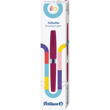 Artikelbild 2 für Pelikan ilo P475 Patronenfüller rot M (mittel), Artikelnummer 402451