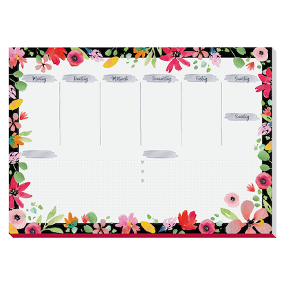 Artikelbild 13 für SIGEL Schreibtischunterlage Flower Love weiß/bunt Papier 42,0 x 29,7 cm, 30 Blatt, Artikelnummer 149209