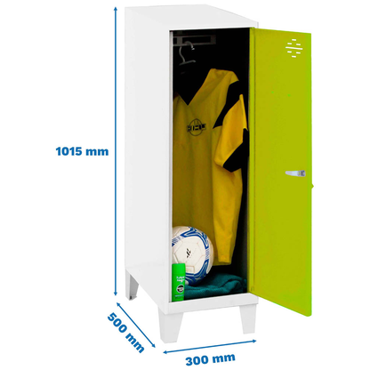 Artikelbild 2 für Simonrack Spind SIMONLOCKER DISM SINGLE weiß, grün 8425437120435, 1 Schließfach 30,0 x 50,0 x 101,5 cm, Artikelnummer 355764