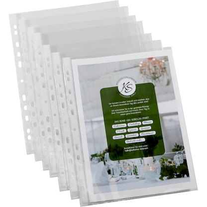 Artikelbild 3 für 100 EICHNER Prospekthüllen DIN A4 glasklar glatt 0,12 mm, Artikelnummer 600357