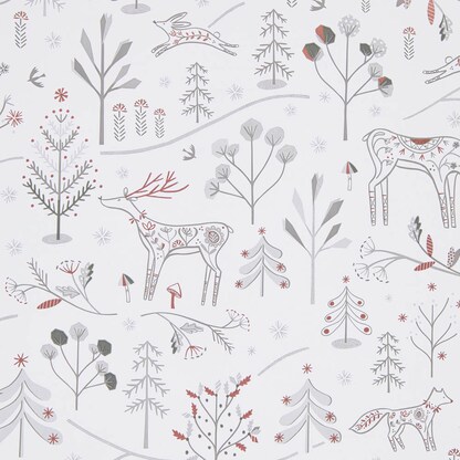 Artikelbild 4 für JUNG SCHÖNER VERPACKEN Geschenkpapier Winter Wonderland Waldtiere mehrfarbig beidseitig bedruckt, 20,0 m, Artikelnummer 463507