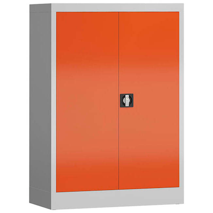 Artikelbild 2 für ClassiX Metallschrank X-530324 feuerrot, lichtgrau 92,0 x 42,0 x 120,0 cm, aufgebaut, Artikelnummer 183937