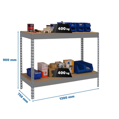 Artikelbild 2 für Simonrack Werkbank SIMONWORK BASIC 2 grau 120,0 x 75,0 x 90,0 cm, Artikelnummer 980829