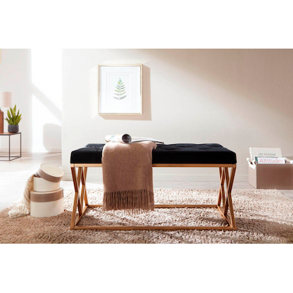 Artikelbild 4 für WOHNLING Sitzbank WL6.619 schwarz Stoff 90,0 cm, Artikelnummer 166159