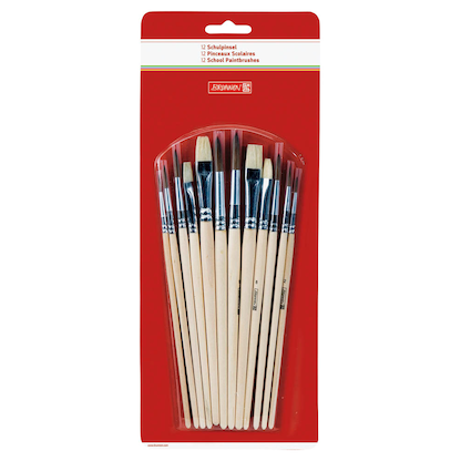 Artikelbild für BRUNNEN Pinsel-Set Größe 2, 4, 6, 8, 10, 12, 12-teilig, Artikelnummer 498681