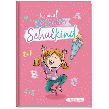 Artikelbild 2 für Häfft® Verlag Freundebuch Endlich Schulkind DIN A5 liniert, rosa Hardcover 48 Seiten, Artikelnummer 590826