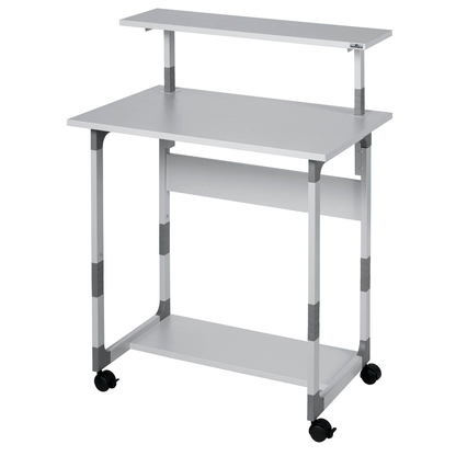 Artikelbild 2 für DURABLE PC-Tisch höhenverstellbar mit Rollen grau 80,0 x 56,4 x 63,4-91,6 cm, Artikelnummer 189581