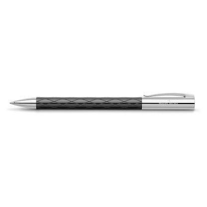 Artikelbild 2 für FABER-CASTELL Kugelschreiber AMBITION Rhombus schwarz hochglänzend, Schreibfarbe: schwarz, 1 St., Artikelnummer 408056