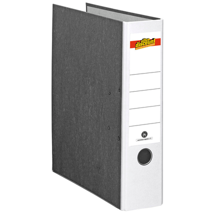 Artikelbild 2 für office discount Ordner weiß marmoriert Karton 8,0 cm DIN A4, Artikelnummer 501452