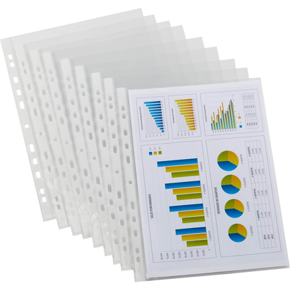 Artikelbild 7 für 100 EICHNER Prospekthüllen DIN A4 glasklar glatt 0,12 mm, Artikelnummer 600373