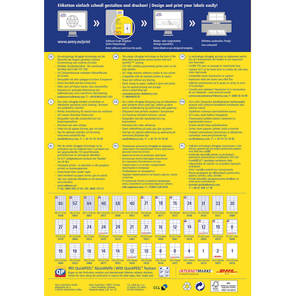 Artikelbild 3 für 400 AVERY Zweckform Etiketten 3483 weiß 105,0 x 148,0 mm, Artikelnummer 647636