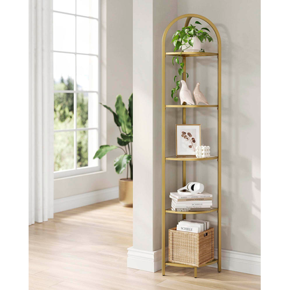 Artikelbild 3 für VASAGLE Eckregal gold 28,0 x 28,0 x 158,0 cm, Artikelnummer 290058