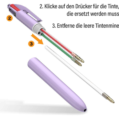Artikelbild 16 für BIC 4-Farben-Kugelschreiber PASTEL pastellgelb, pastellrosa, pastellblau, Schreibfarbe: schwarz, blau, grün, rot, 1 St., Artikelnummer 385227