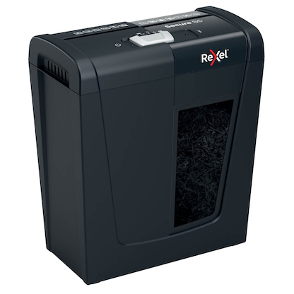 Artikelbild 5 für Rexel Secure S5 Aktenvernichter mit Streifenschnitt P-2, 6 mm, bis 5 Blatt, schwarz, Artikelnummer 437131