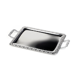 Artikelbild 1 für APS Tablett SCHÖNER ESSEN silber rechteckig 31,0 x 54,0 cm, Artikelnummer 194686