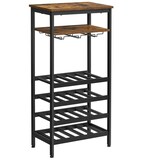 Artikelbild 1 für VASAGLE Weinregal vintage-braun 50,0 x 32,0 x 100,0 cm, Artikelnummer 438406