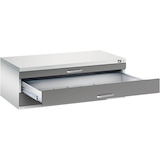 Artikelbild 1 für CP 7100 Planschrank lichtgrau, stahlgrau 3 Schubladen 110,0 x 76,5 x 42,0 cm, Artikelnummer 682265