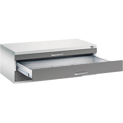 Artikelbild für CP 7100 Planschrank lichtgrau, stahlgrau 3 Schubladen 110,0 x 76,5 x 42,0 cm, Artikelnummer 682265