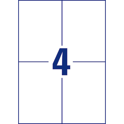 Artikelbild 2 für 400 office discount Etiketten weiß 105,0 x 148,0 mm, Artikelnummer 711622