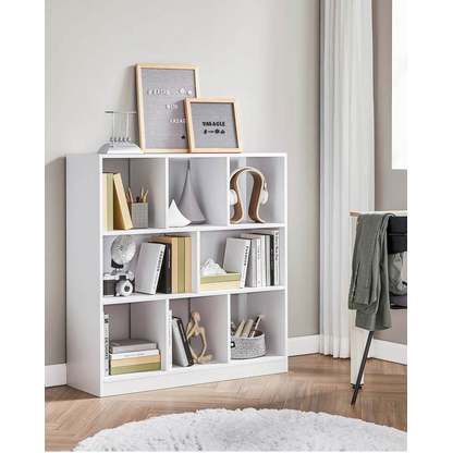 Artikelbild 2 für VASAGLE Bücherregal weiß 97,5 x 30,0 x 100,0 cm, Artikelnummer 291348