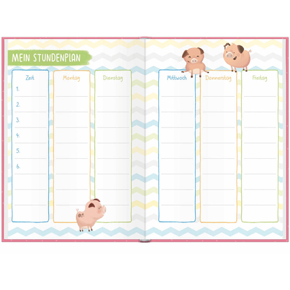 Artikelbild 6 für Häfft® Verlag Freundebuch Endlich Schulkind DIN A5 liniert, rosa Hardcover 48 Seiten, Artikelnummer 590826