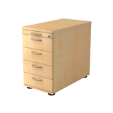 Artikelbild 1 für HAMMERBACHER Solid SC50 Standcontainer ahorn 5 Auszüge 42,8 x 80,0 x 72,0 - 76,0 cm, Artikelnummer 983027