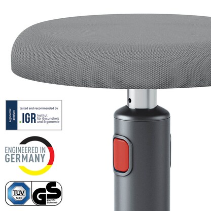 Artikelbild 5 für AKTION: LEITZ Hocker Ergo Cosy 65180089 grau mit 10 Euro CashBack, Artikelnummer 518306