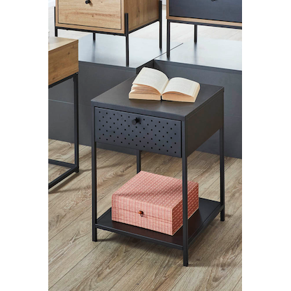 Artikelbild 3 für HAKU Möbel Konsole Nachttisch Metall schwarz 40,0 x 40,0 x 53,0 cm, Artikelnummer 340097