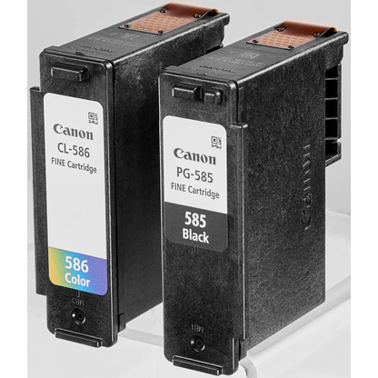 Artikelbild 9 für Canon PG-585 / CL-586 schwarz, color Druckerpatronen + Fotopapier, 2er-Set, Artikelnummer 603817