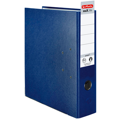 Artikelbild 2 für herlitz maX.file protect Ordner blau Kunststoff 8,0 cm DIN A4, Artikelnummer 138545