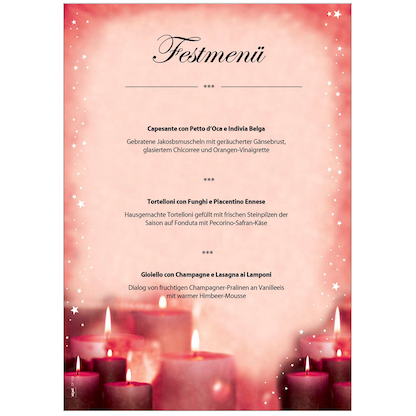 Artikelbild 3 für SIGEL Weihnachtsbriefpapier Red Candlelight Motiv DIN A4 90 g/qm 100 Blatt, Artikelnummer 535878