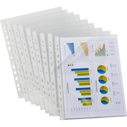 Artikelbild 4 für 100 EICHNER Prospekthüllen DIN A4 glasklar glatt 0,12 mm, Artikelnummer 600373