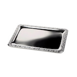 Artikelbild 1 für APS Servierplatte SCHÖNER ESSEN silber 53,0 x 32,5 cm, Artikelnummer 194809