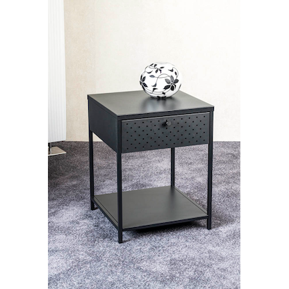 Artikelbild 5 für HAKU Möbel Konsole Nachttisch Metall schwarz 40,0 x 40,0 x 53,0 cm, Artikelnummer 340097