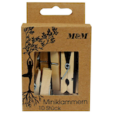 Artikelbild 1 für M&M Holzklammern holz 10 Stück, Artikelnummer 647499