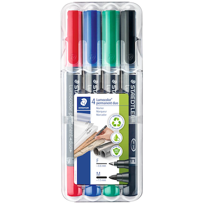 Artikelbild 4 für STAEDTLER Lumocolor Permanentmarker schwarz 2,0 mm, 1 Set, Artikelnummer 295618