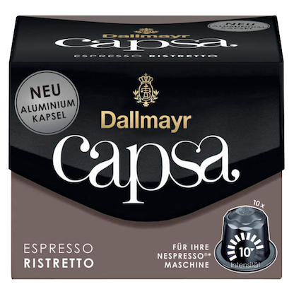 Artikelbild 2 für Dallmayr Capsa ESPRESSO RISTRETTO Kaffeekapseln, Arabica- und Robustabohnen kräftig, 10 Portionen, Artikelnummer 153655