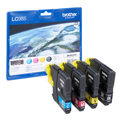 Artikelbild 9 für brother LC-985BK/C/M/Y schwarz, cyan, magenta, gelb Druckerpatronen, 4er-Set, Artikelnummer 561225
