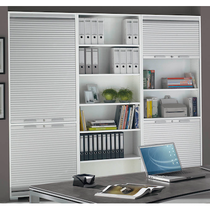 Artikelbild 9 für röhr Schiebetürenschrank Imperia, 194-1A4-9010-65-F1 weiß, quarzit 5 Fachböden 160,0 x 40,0 x 218,5 cm, Artikelnummer 186445