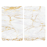 Artikelbild 1 für WENKO Herdabdeckplatten Marmor weiß, 2 St., Artikelnummer 665197