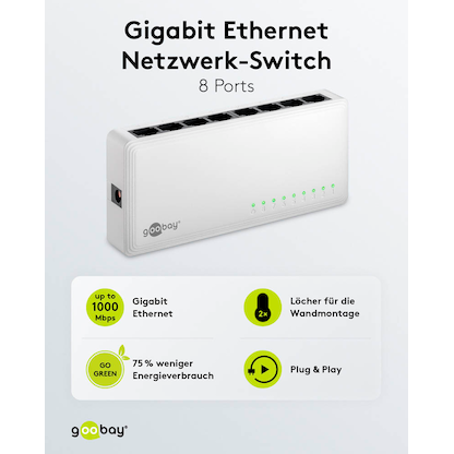 Artikelbild 3 für goobay Switch 8-fach, Artikelnummer 557276