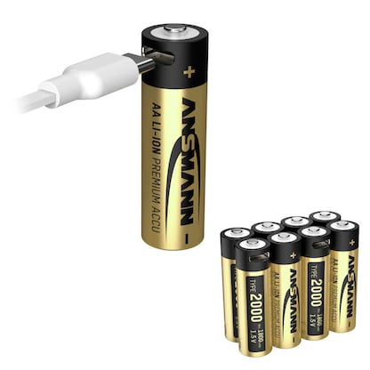 Artikelbild 10 für 8 ANSMANN USB-Akkus mit Ladekabel Premium Mignon AA 1.800 mAh, Artikelnummer 729117