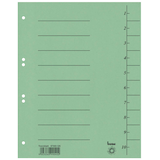 Artikelbild 1 für bene Trennblätter DIN A4 1-10 grün, 250 g/qm, 100 St., Artikelnummer 401760