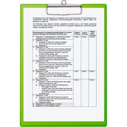 Artikelbild 13 für MAUL Klemmbrett 2335254 DIN A4 hellgrün Karton, 1 St., Artikelnummer 246544